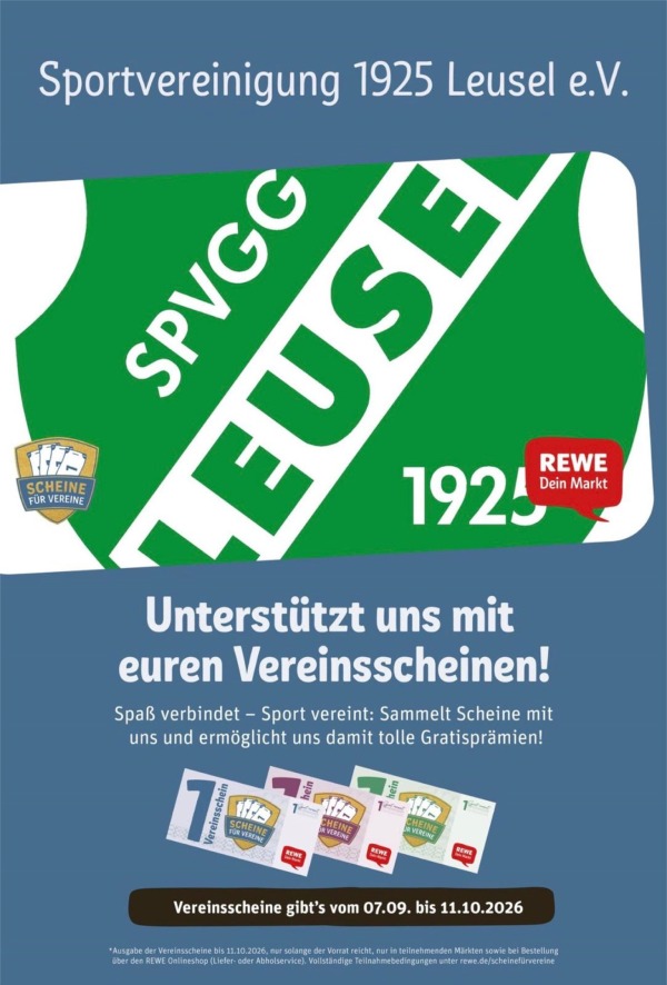 Rewe Vereinscheine